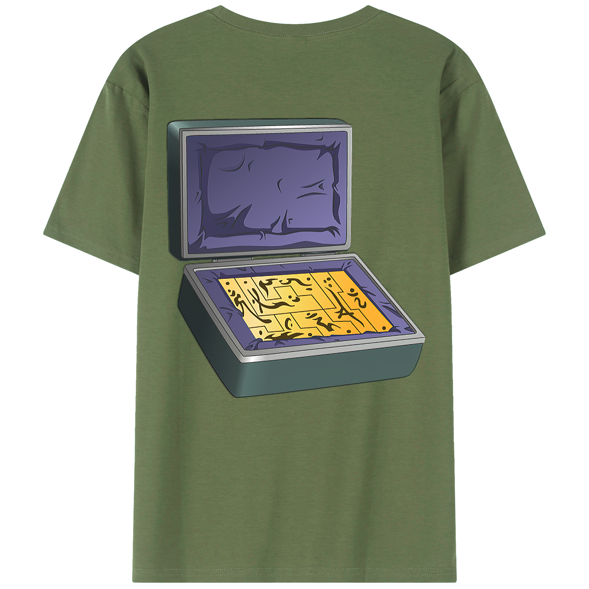 （画像用） 遊☆戯☆王 Yu-Gi-Oh! 綿100％ メンズ半袖Tシャツ（バックプリント） 通気性